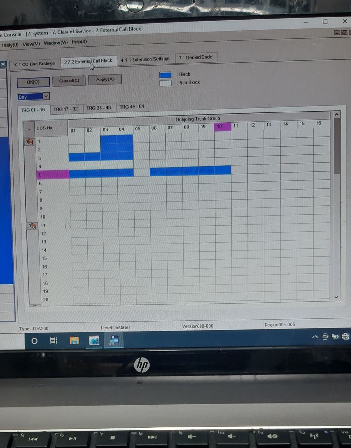 โปรแกรมห้ามโทรออก_ตู้สาขา_panasonickx-tda200